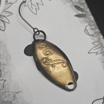 Колеблющаяся блесна Velvet Arts Forte, 0.6 г, #9  UV gold powder brown