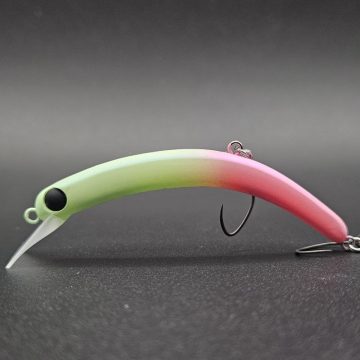 Воблер 1089 Koubou Sakasanyoro Slim 60FS #Glow glow