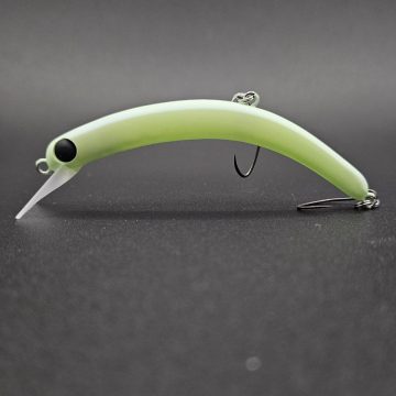 Воблер 1089 Koubou Sakasanyoro Slim 60S #Zunda glow