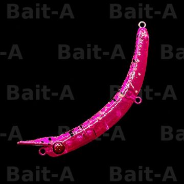 Воблер 1089 Koubou Sakasanyoro Slim 60FS #Pink Splash Glow Azuki Limited