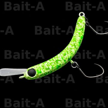 Воблер 1089 Koubou Sakasanyoro Slim 45FS #Fresh Green Glow