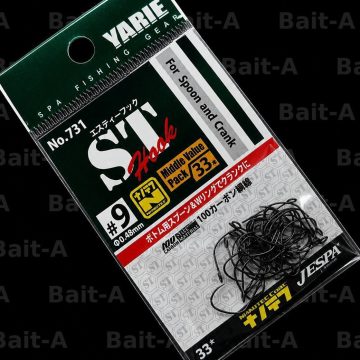Крючки Yarie №731 ST Hook, Middle Pack, #9