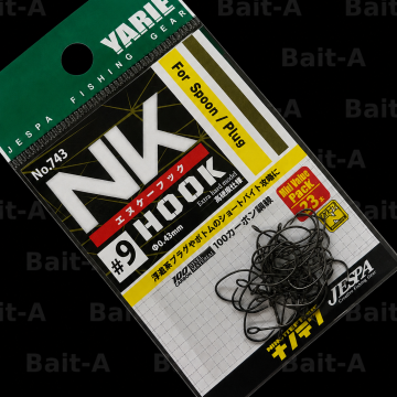 Крючки Yarie №743 NK Hook, Middle Pack, #9