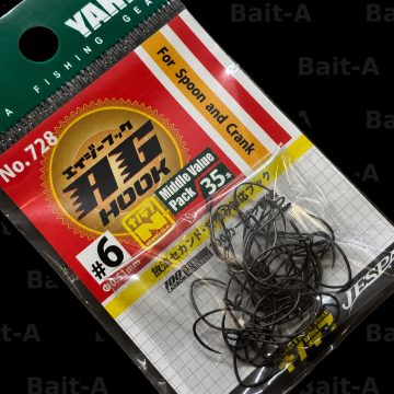 Крючки Yarie №728 AG Hook, Middle Pack, #6