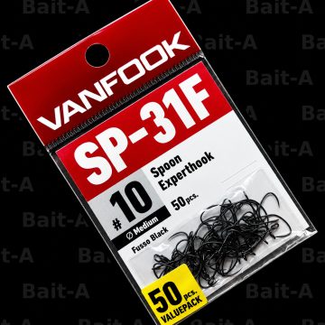 Крючки Vanfook SP-31F, Fusso Black, #10, 50шт