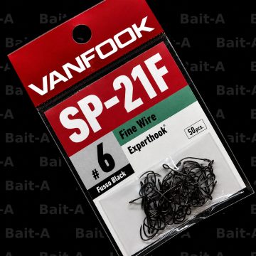 Крючки Vanfook SP-21F, Fusso Black, #6, 50шт