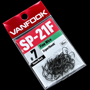 Крючки Vanfook SP-21F, Fusso Black, #7, 50шт