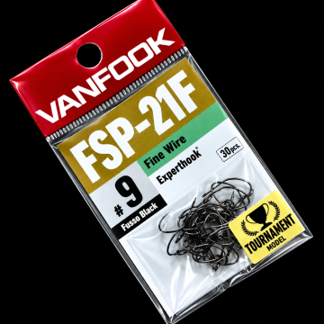 Крючки Vanfook FSP-21F, Fusso Black, #9, 30шт