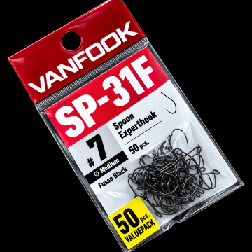 Крючки Vanfook SP-31F, Fusso Black, #7, 50шт