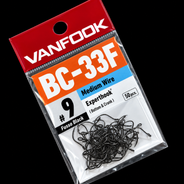 Крючки Vanfook BC-33F, Fusso Black, #9, 50шт